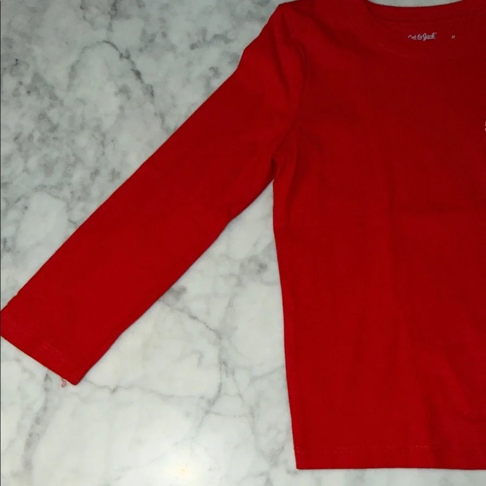 Cat & Jack Festive Red and Cream Bundle Set 4/5T